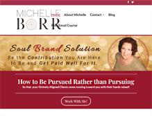 Tablet Screenshot of michellebarr.com
